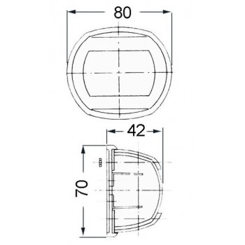 Luci di via Compact 12 in plastica nero, 80 mm